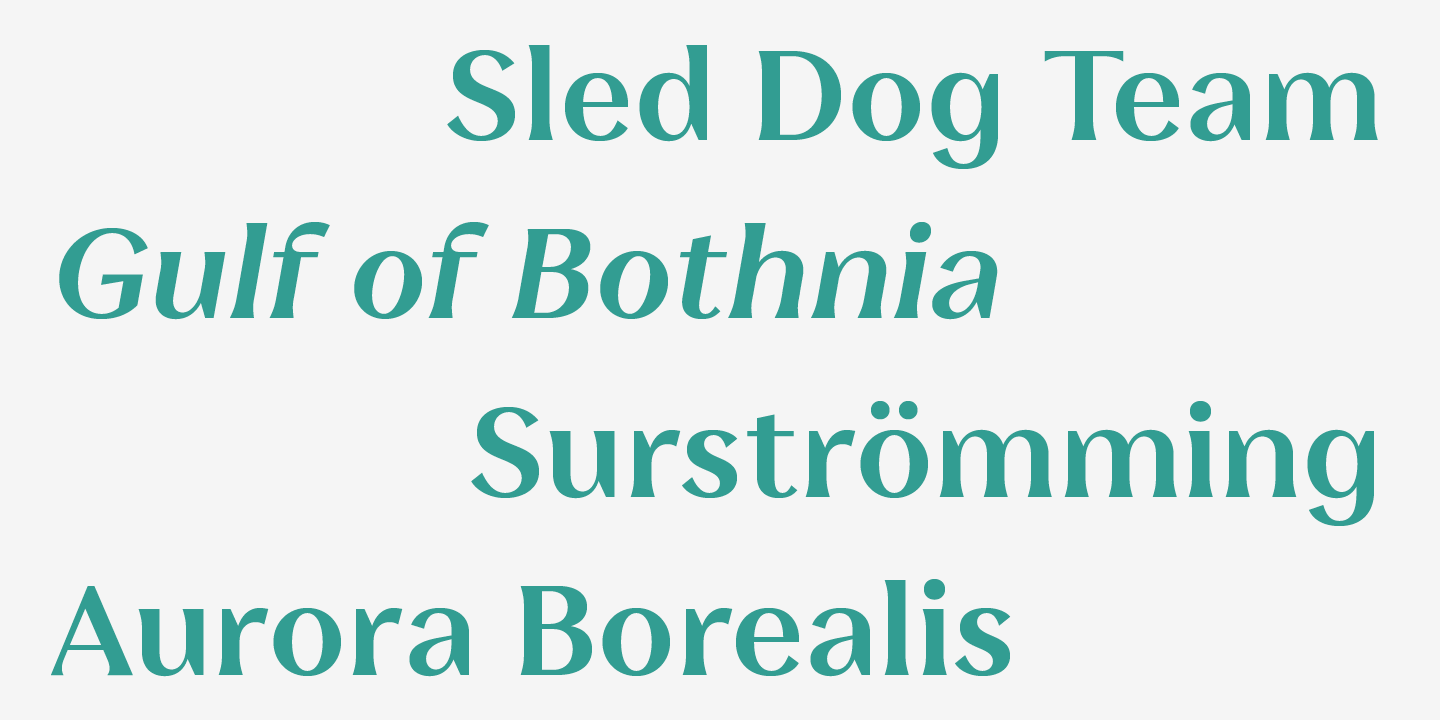 Ejemplo de fuente Leifa Bold Italic